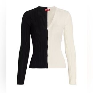 NWOT STAUD Cargo Colorblock Cardigan, Size XS